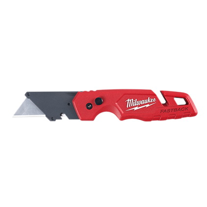 FASTBACK Series 48-22-1502 Utility Knife with Blade Storage, 1.27 in L Blade, 0.02 in W Blade, 5-Blade
