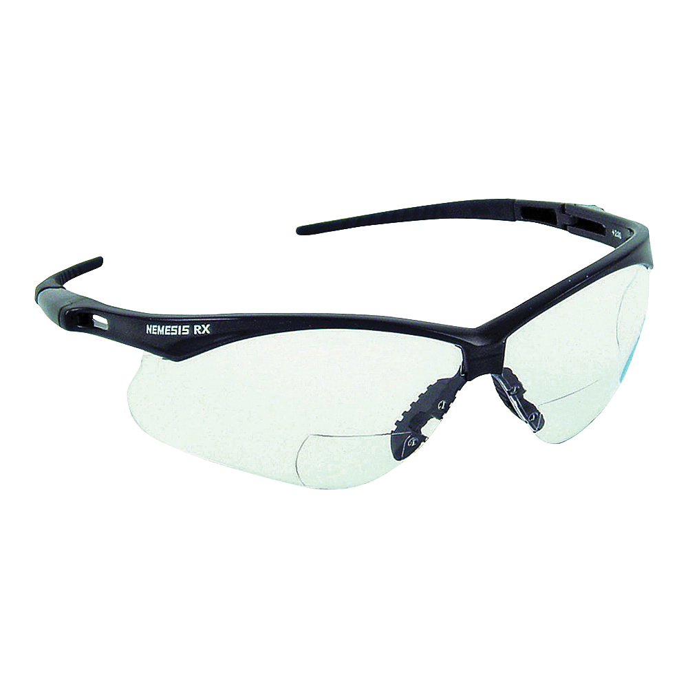 28627 Readers Glasses, Hard-Coated Lens, Polycarbonate Lens, Wraparound Frame, Nylon Frame, Black Frame