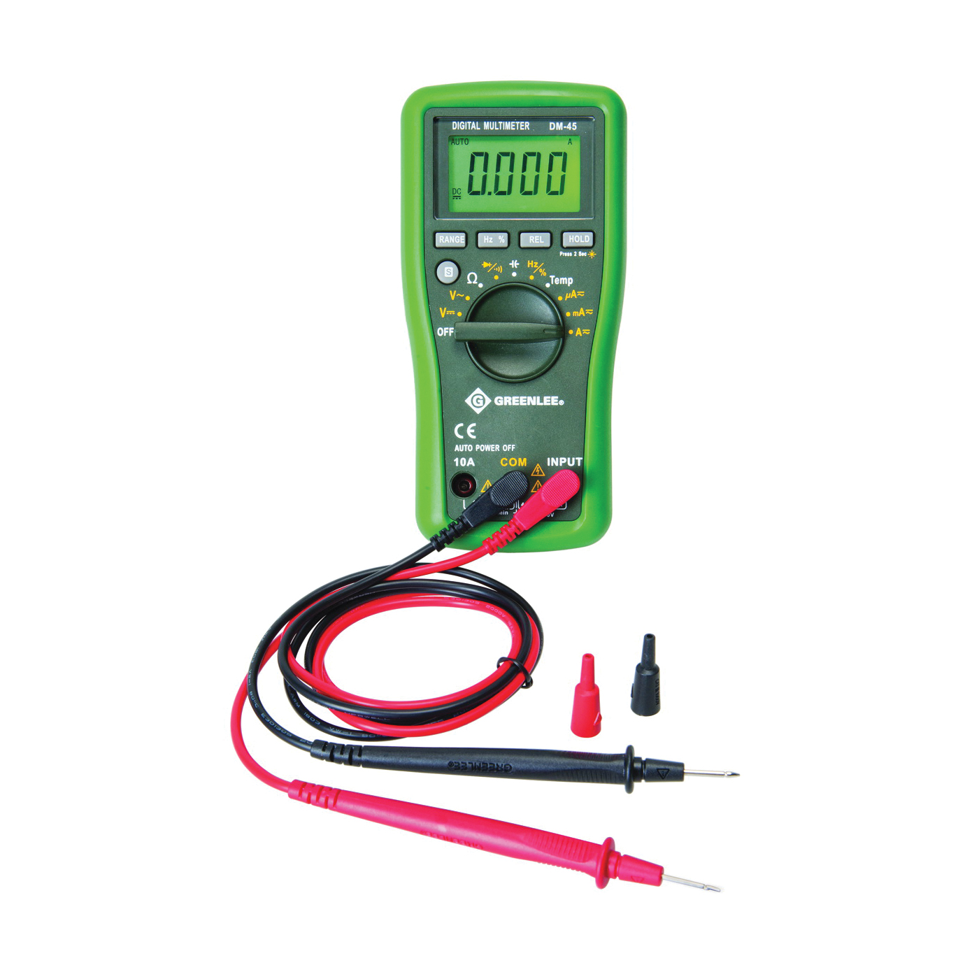 DM-45 Multimeter, Digital Display, Functions: AC Voltage, DC Voltage, Capacitance, Current, Resistance