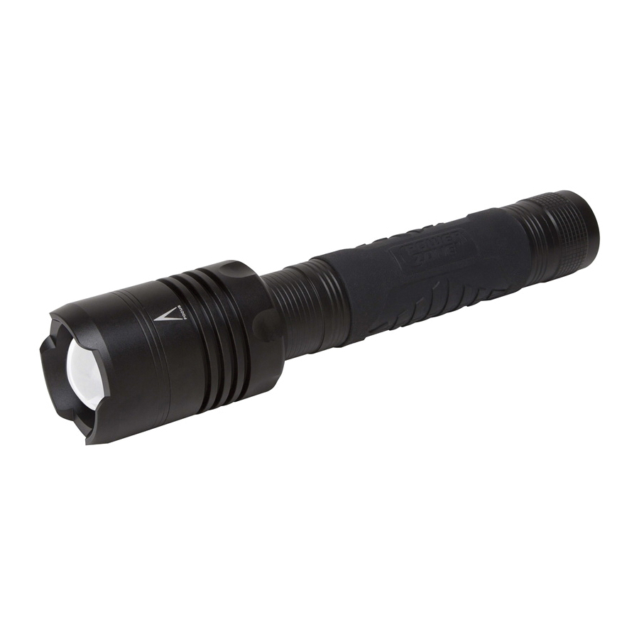 12169 Tactical Flashlight, AA Battery, LED Lamp, 3500 Lumens, 200 m Beam Distance, 5 hrs Run Time, Black