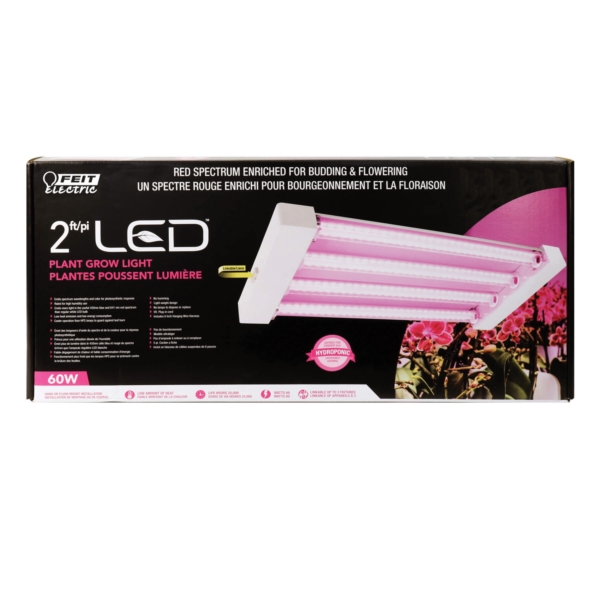 Feit Electric GLP24H/60W/LED Grow Light, 0.5 A, 120 V, LED Lamp, 1300 K Color Temp - 2