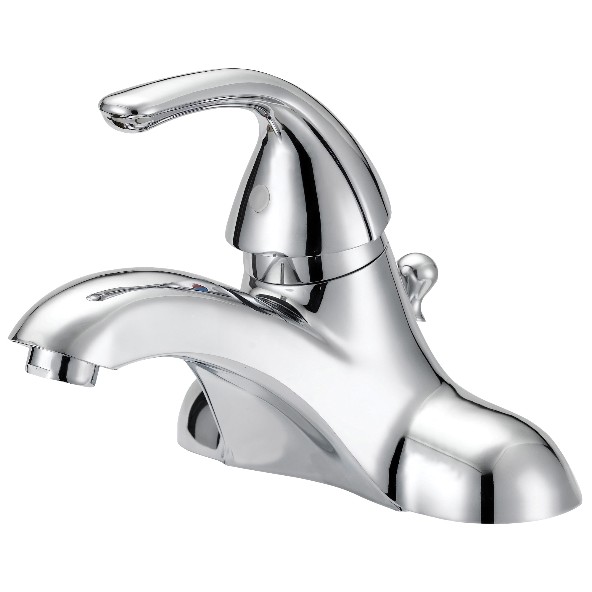 F4510022CP-1 Lavatory Faucet, 1.2 gpm, 1-Faucet Handle, 3-Faucet Hole, Metal/Plastic, Chrome Plated