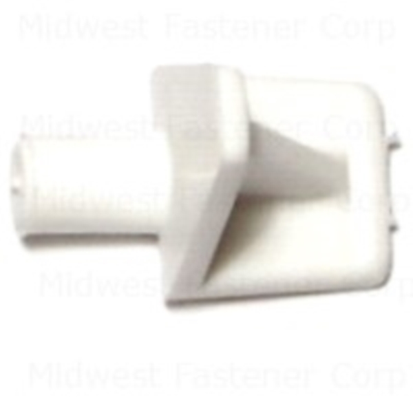 84331 Shelf Support, Specifications: 5 mm Dia, Plastic, White