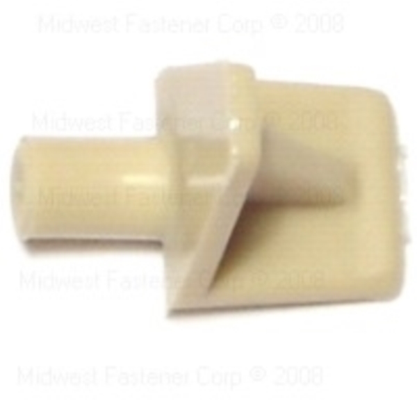 84332 Shelf Support, Specifications: 5 mm Dia, Plastic, Beige