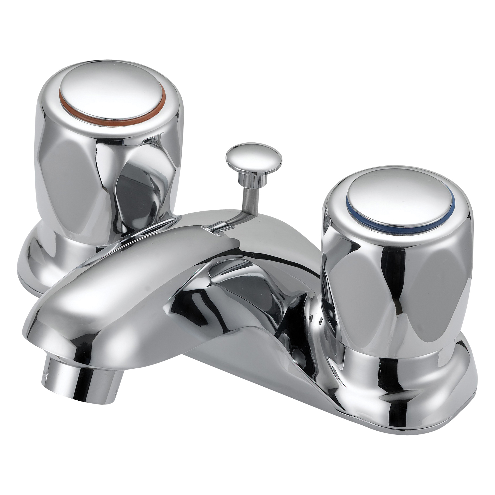 F5120052CP Lavatory Faucet, 1.2 gpm, 2-Faucet Handle, 3-Faucet Hole, Metal/Plastic, Chrome Plated