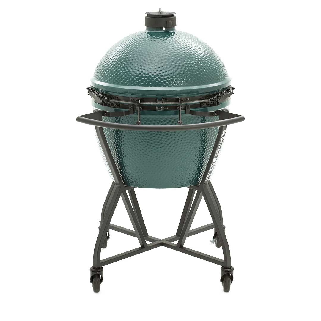 Big Green Egg 121158 Integrated Nest and Handler, 35 in OAL, 34 in OAW, Steel, Powder-Coated, Free/Locking Caster, for XL EGG - 5
