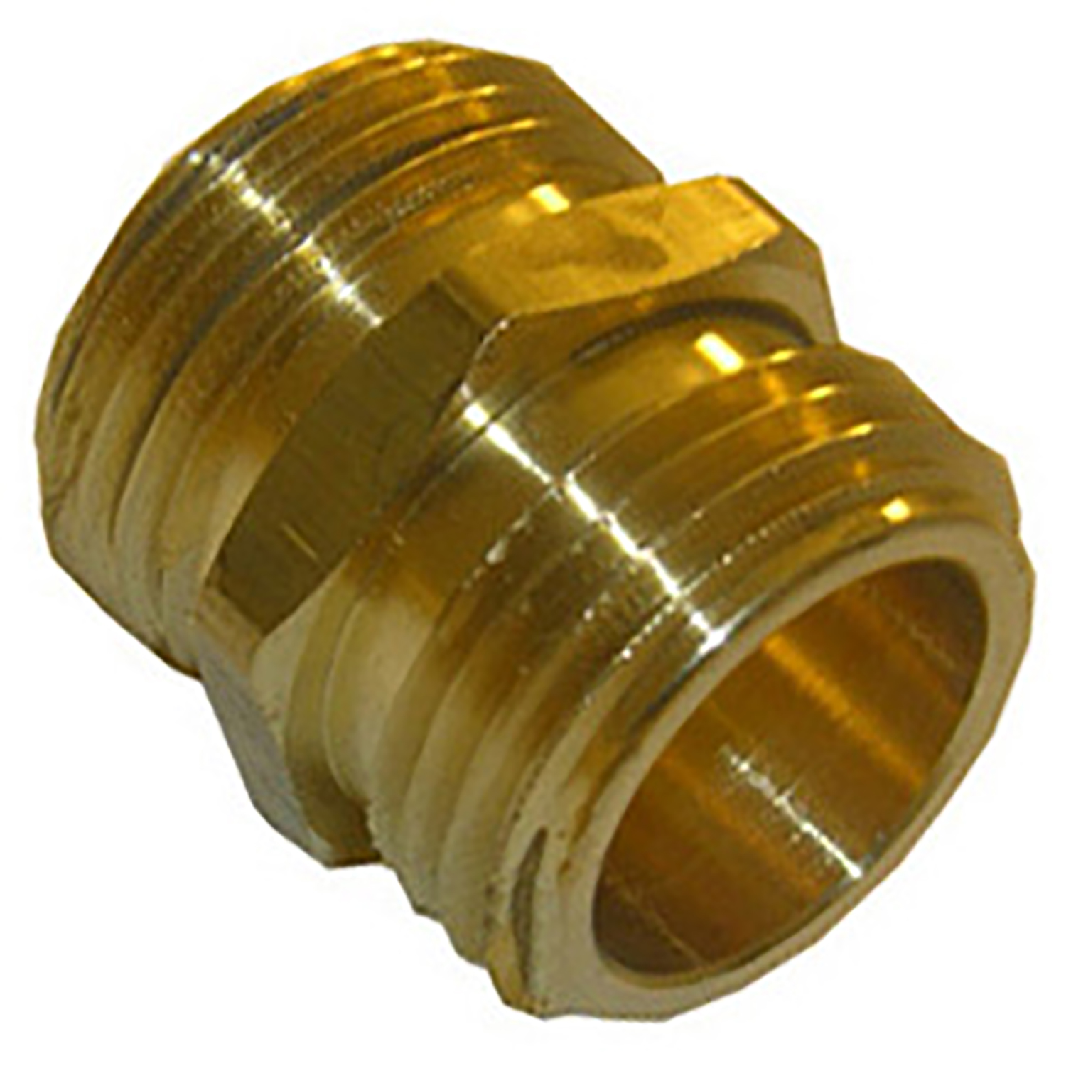 Lasco 15-1702U Hose Adapter, 3/4 x 3/4 in, MHT x MHT, Brass