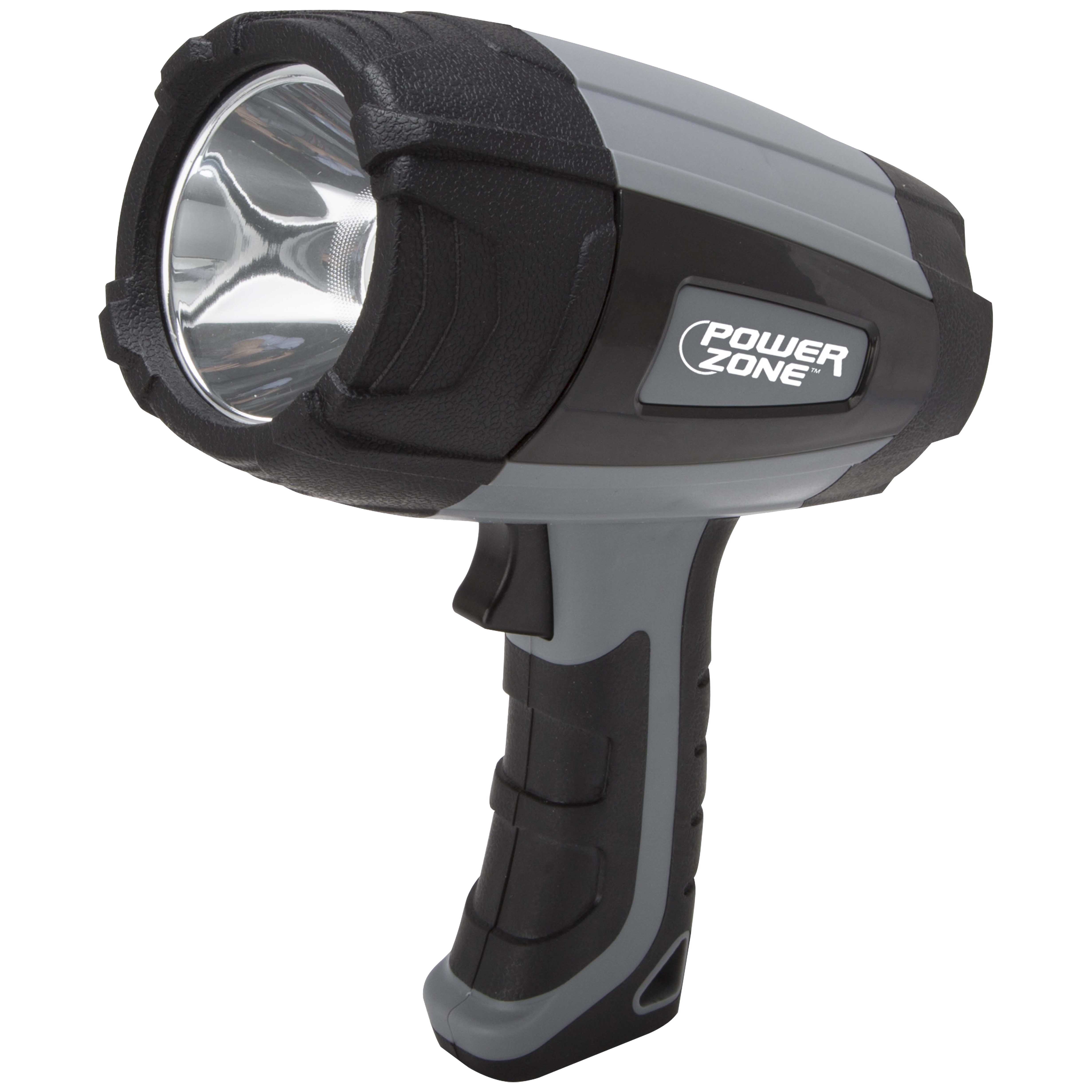 18102203 Handheld Spot Light, 1.5 (For Batteries) V, 1-Lamp, 100 Lumens, ABS Fixture, Black & Gray Fixture