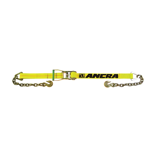 500 Series 45982-15 Strap, 2 in W, 27 ft L, Polyester, Yellow, 3333 lb Working Load, Chain Anchor End