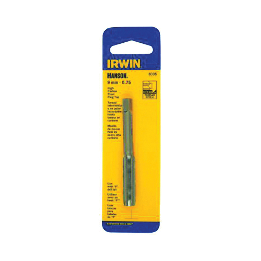 Irwin 8336 Thread Tap, 9 mm- 1 Thread, Plug Tap Thread, 4-Flute, HCS - 1