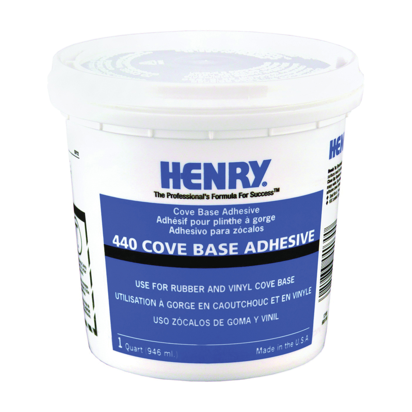 12109 Cove Base Adhesive, Beige, 1 qt Cartridge