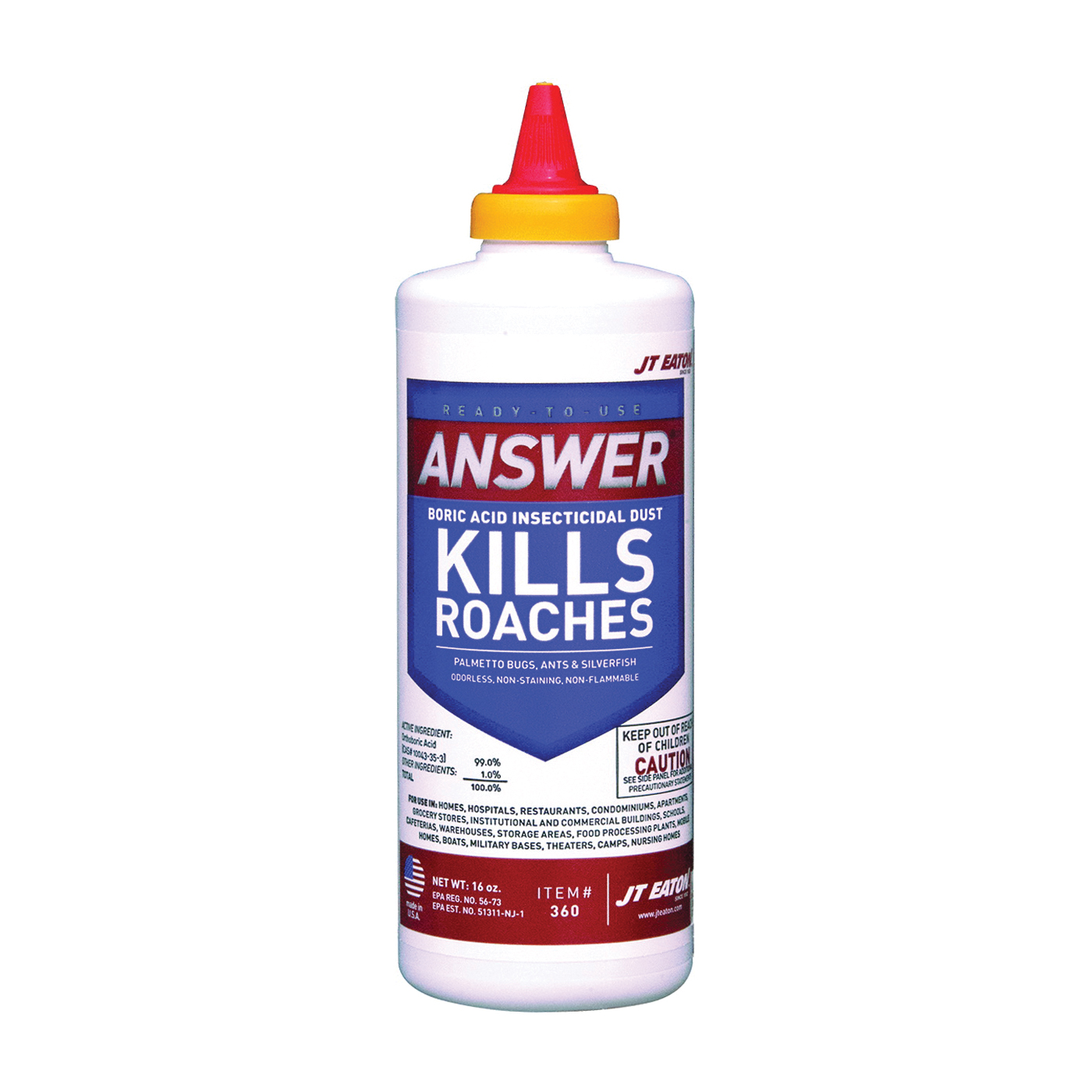 Answer 360 Insecticidal Dust, Powder, 16 oz Bottle