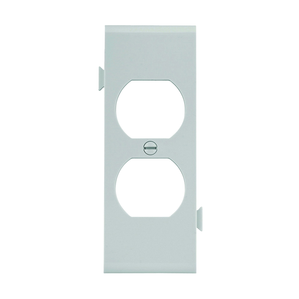 STC8W Sectional Wallplate, 4-1/2 in L, 2-3/4 in W, 1 -Gang, Polycarbonate, High-Gloss