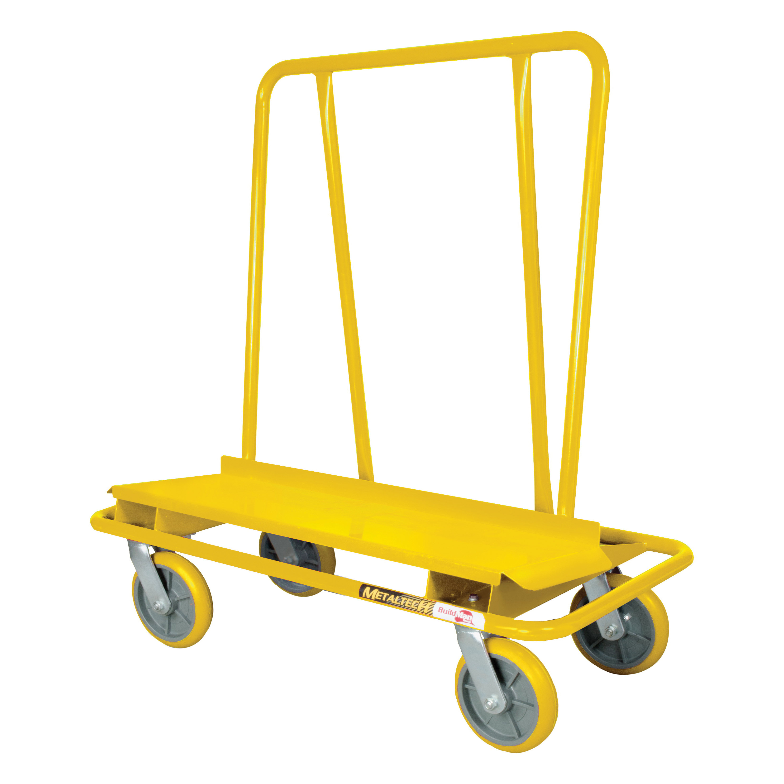 I-DCL8YGR31 Drywall Cart, 80 lb, 14, Steel, 49-1/4 in OAL, 22-1/4 in OAW