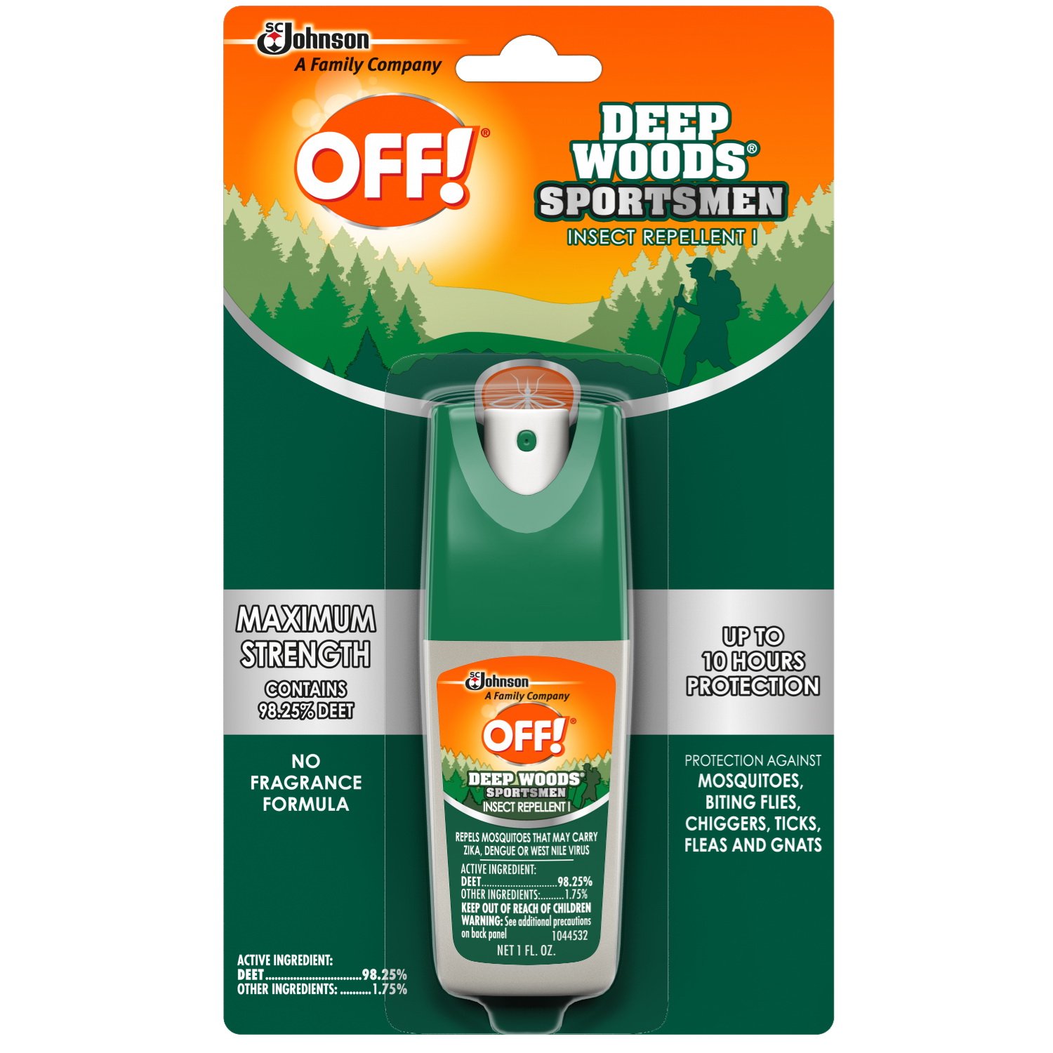 OFF! Deep Woods 1849 Mosquito Repellent, 1 oz Bottle