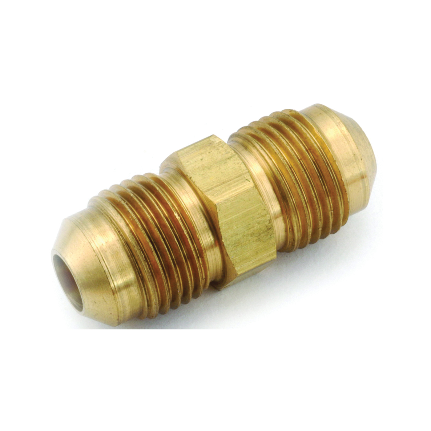 Anderson Metals 754042-06 Pipe Union, 3/8 in, Flare, Brass, 1000 psi Pressure - 1