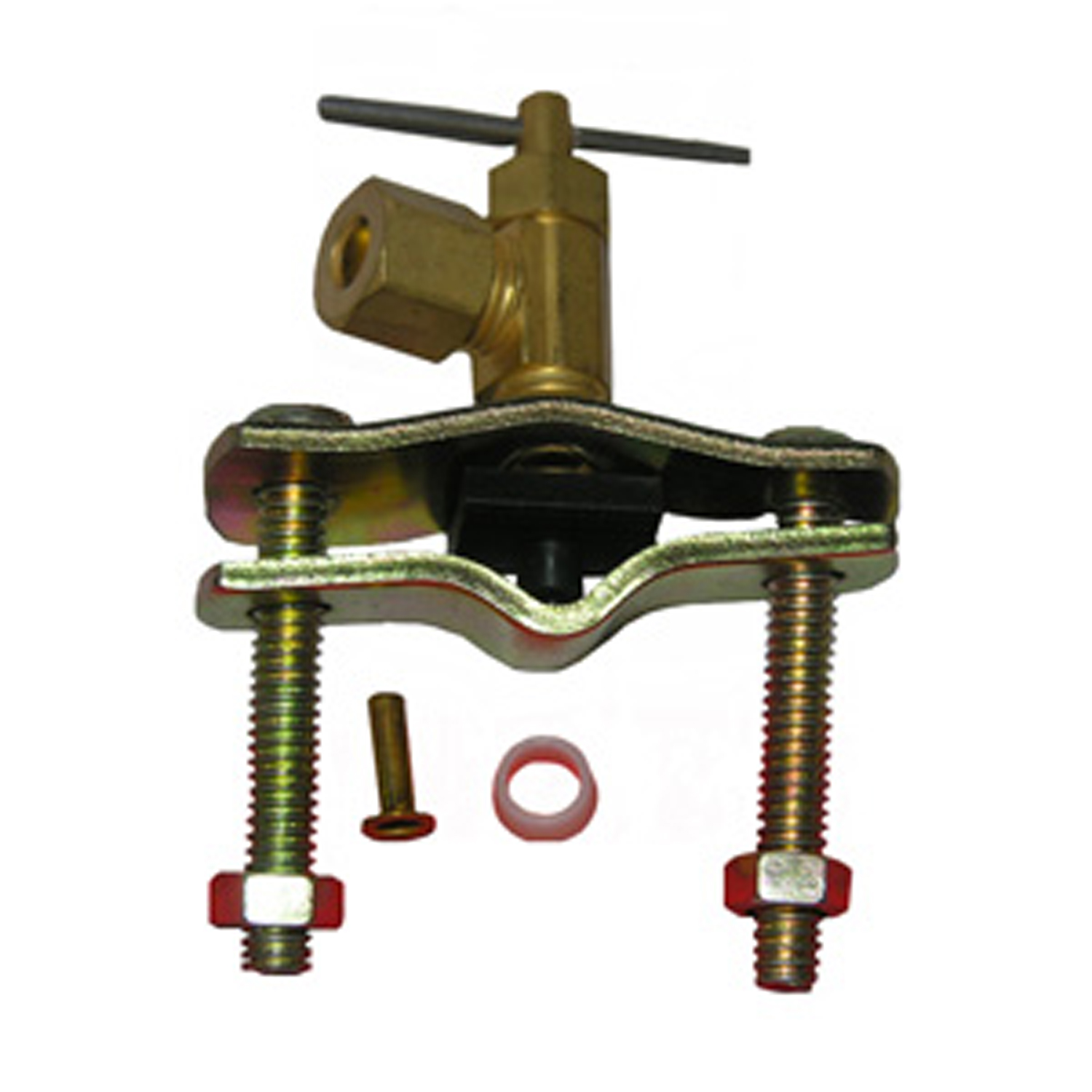 Lasco 17-0611 Saddle Needle Valve, 1/4 in Connection, Compression, Brass Body