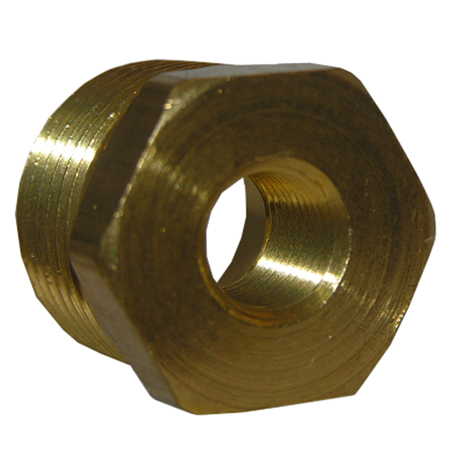 17-9249 Hex Pipe Bushing, 1/2 x 1/4 in, MPT x FPT, Brass, 125 psi Pressure