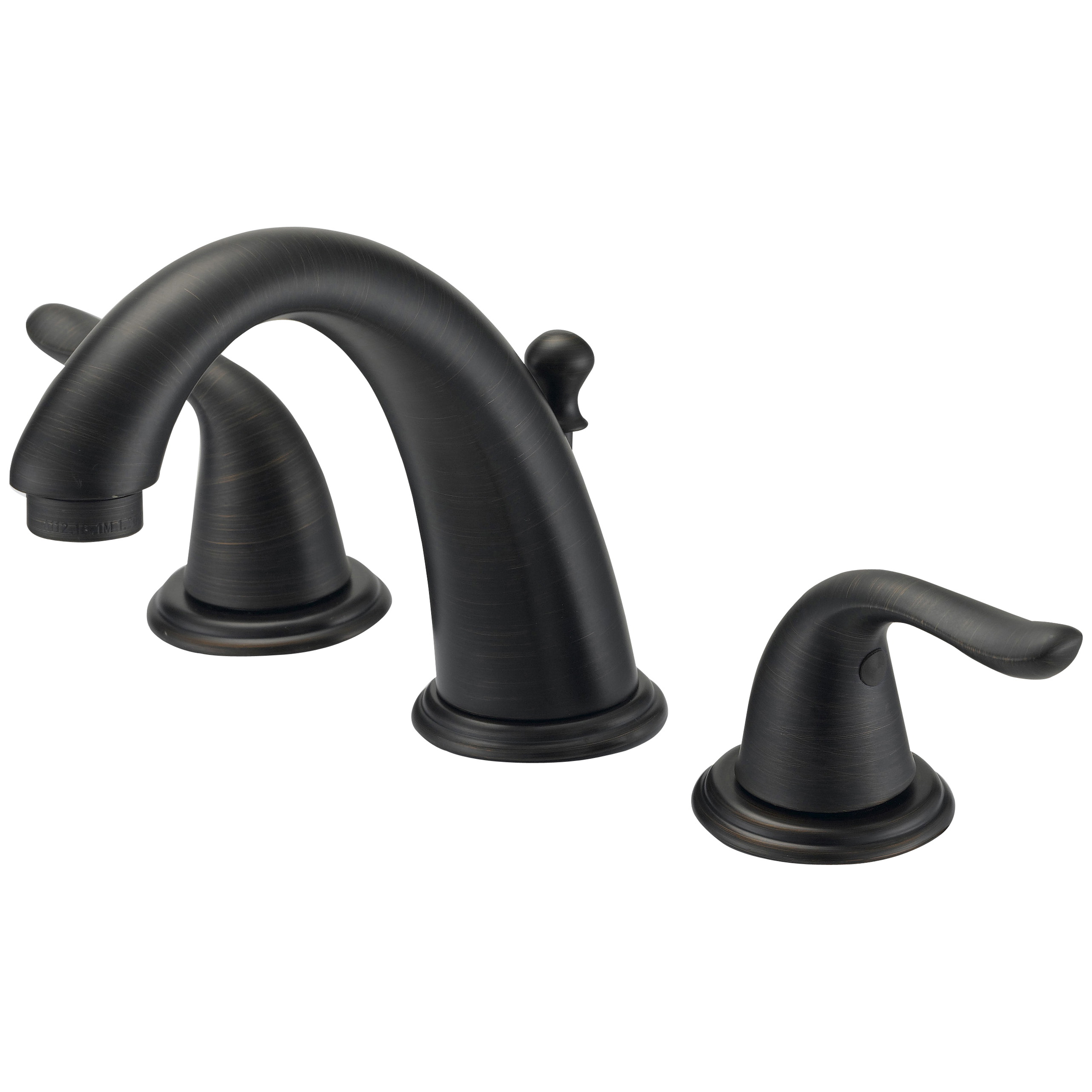 TQ-FW6B0000RW Lavatory Faucet, 1.2 gpm, 2-Faucet Handle, 3-Faucet Hole, Brass/Plastic/Zinc, Lever Handle