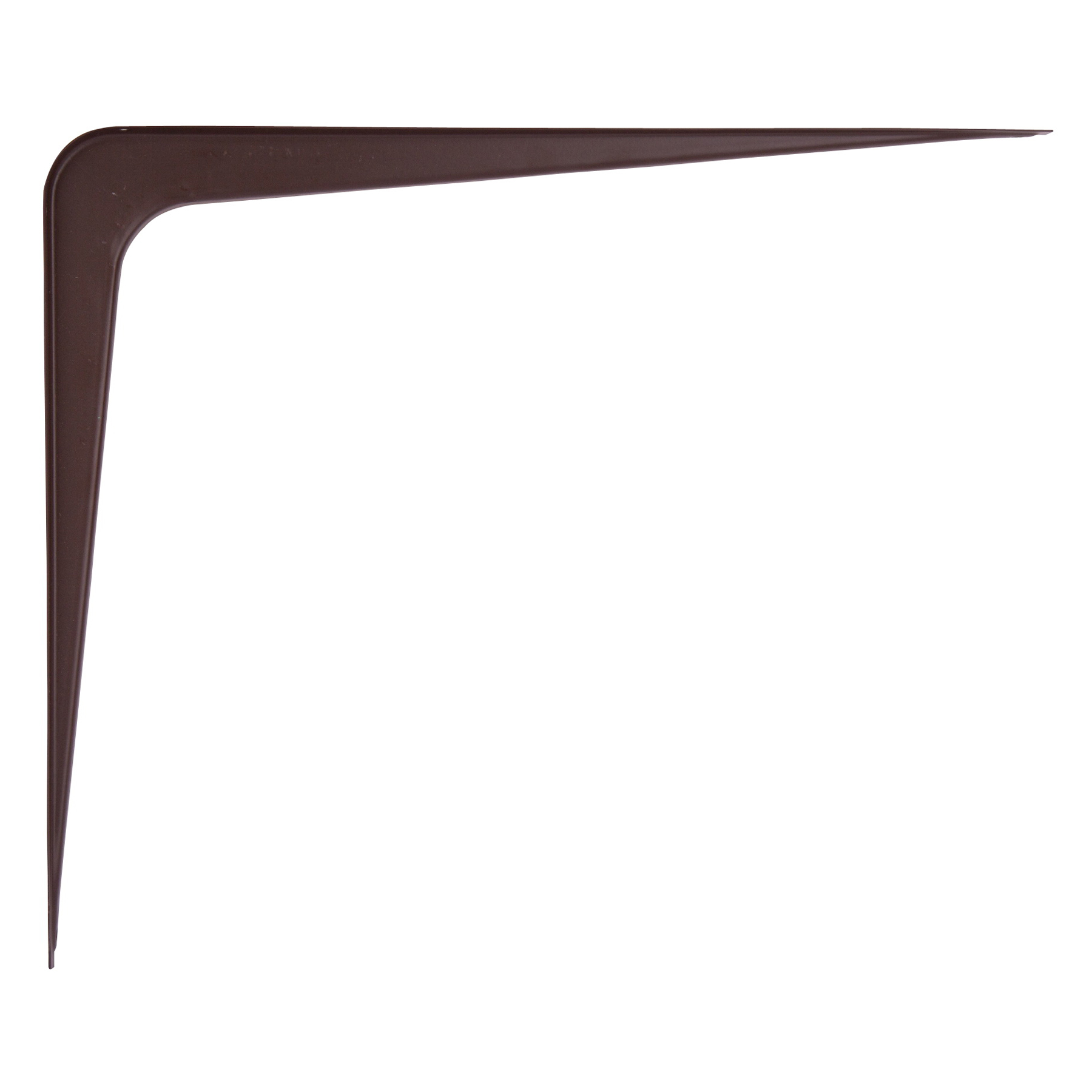 ProSource 21142CHO-PS Shelf Bracket, 170 lb/Pair, 14 in L, 12 in H, Steel, Chocolate