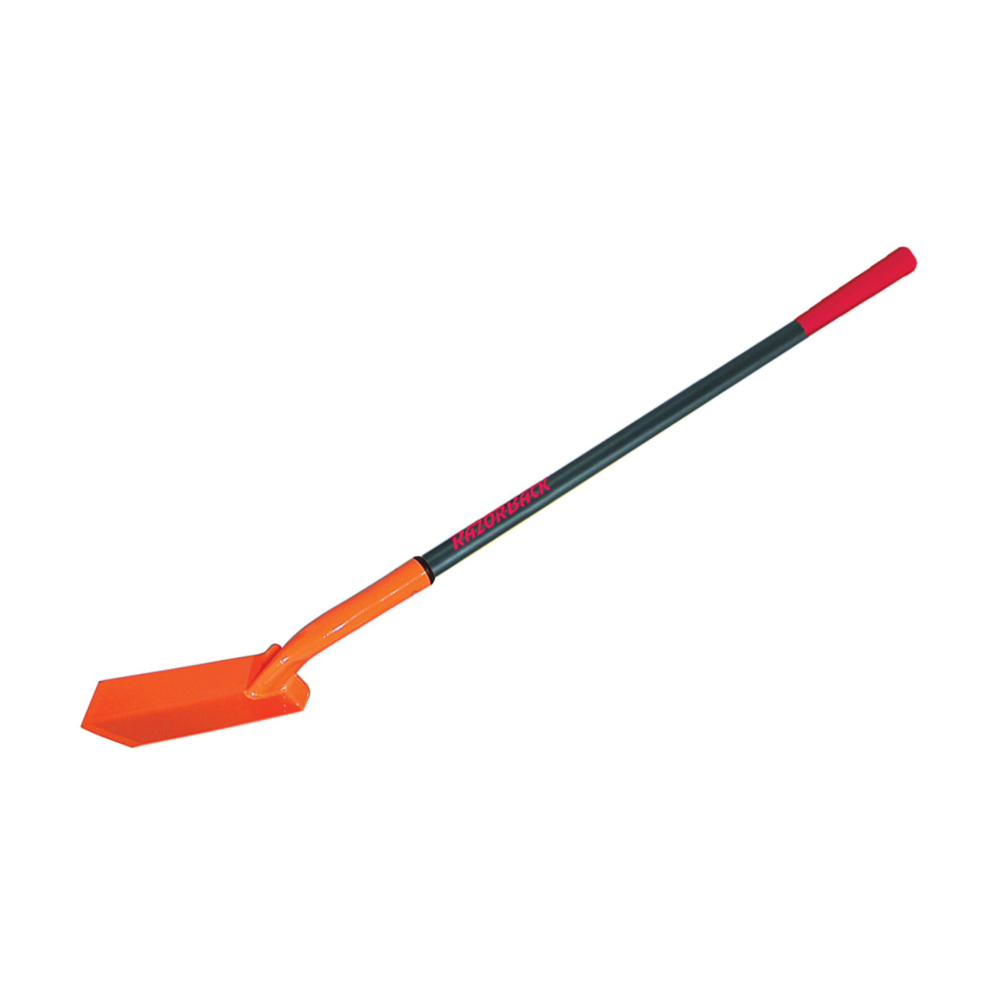 47034 Trenching Shovel, 4 in W Blade, Steel Blade, Fiberglass Handle, Extra Long Handle, 43 in L Handle
