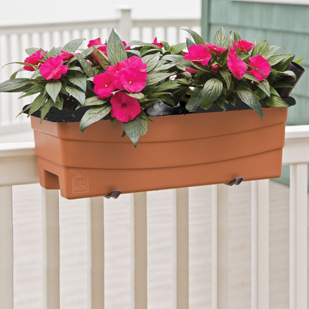 Earthbox 80655 Junior Organic Garden Kit, 7-1/4 in H, 9-1/2 in W, 23 in D, Terra Cotta