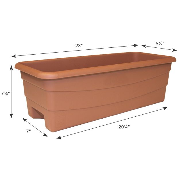 Earthbox 80655 Junior Organic Garden Kit, 7-1/4 in H, 9-1/2 in W, 23 in D, Terra Cotta