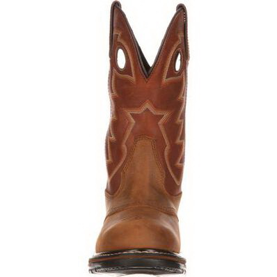 ROCKY OUTBACK GORE-TEX 2775-10.5W Men's Western Boots, 10.5, W , Ochre/Saffron Brown, Leather Upper - 3