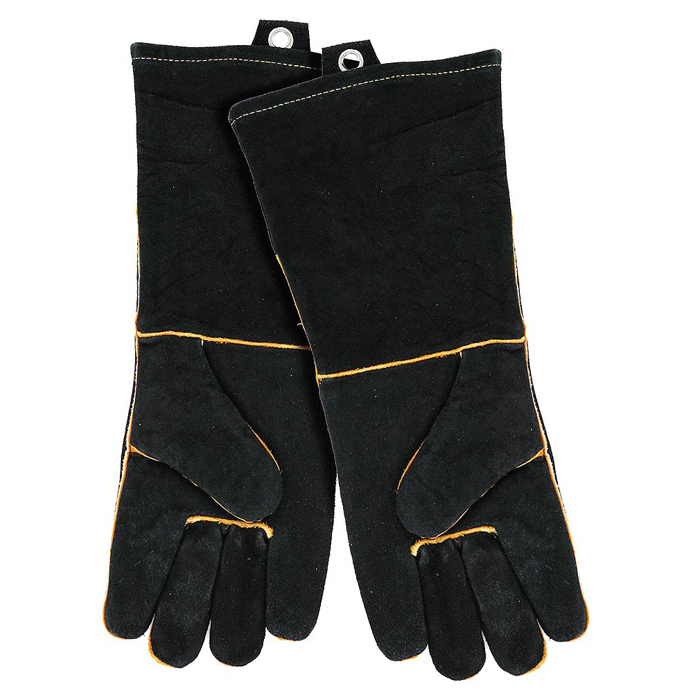 40113X BBQ Gloves, XL, Leather, Black
