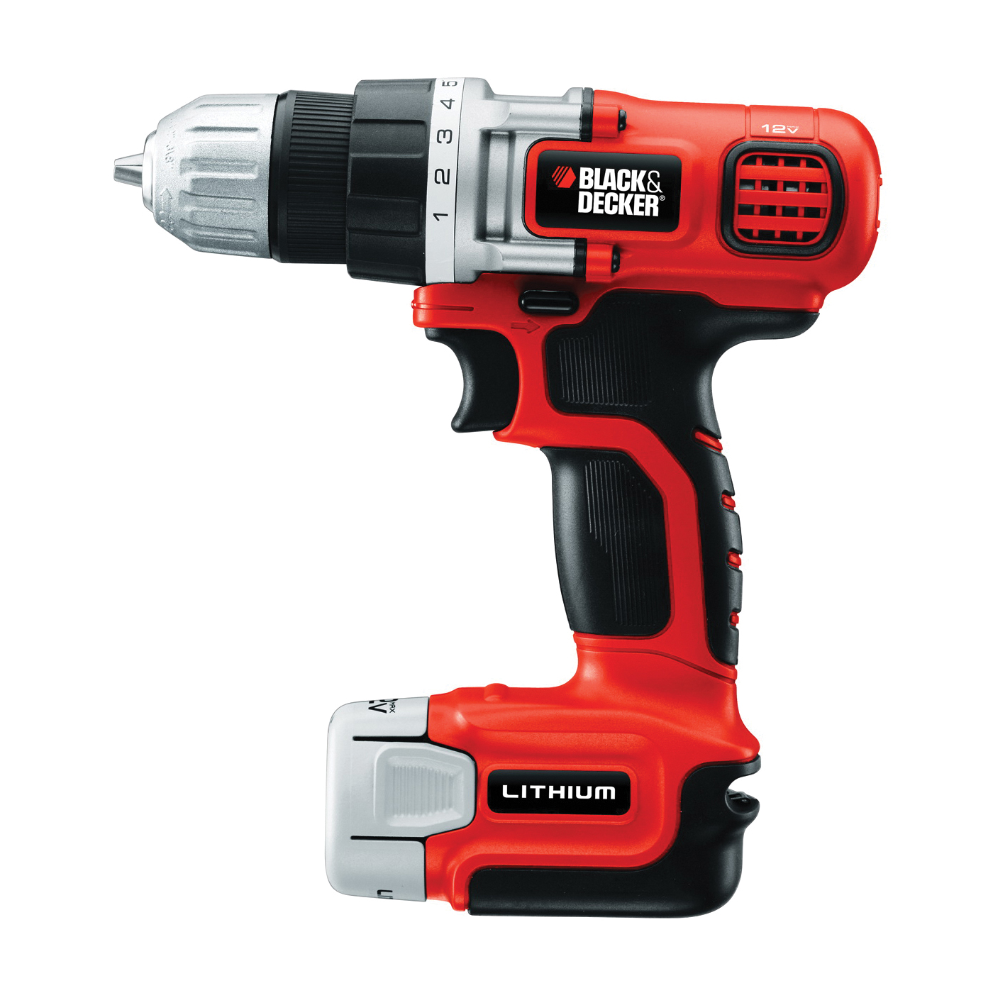 Black+Decker 12 V 3/8 in. Brushed Cordless Drill Kit (Battery & Charger) - 2