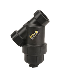 LS200-50 Y-Strainer, 4-5/8 in Dia, 9-29/32 in L, 7-3/16 in W, 50 Mesh, Poly Ribbed with Stainless Steel