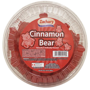 Zachary 02-914 Cinnamon Bear, Candy, Cinnamon Flavor, 24