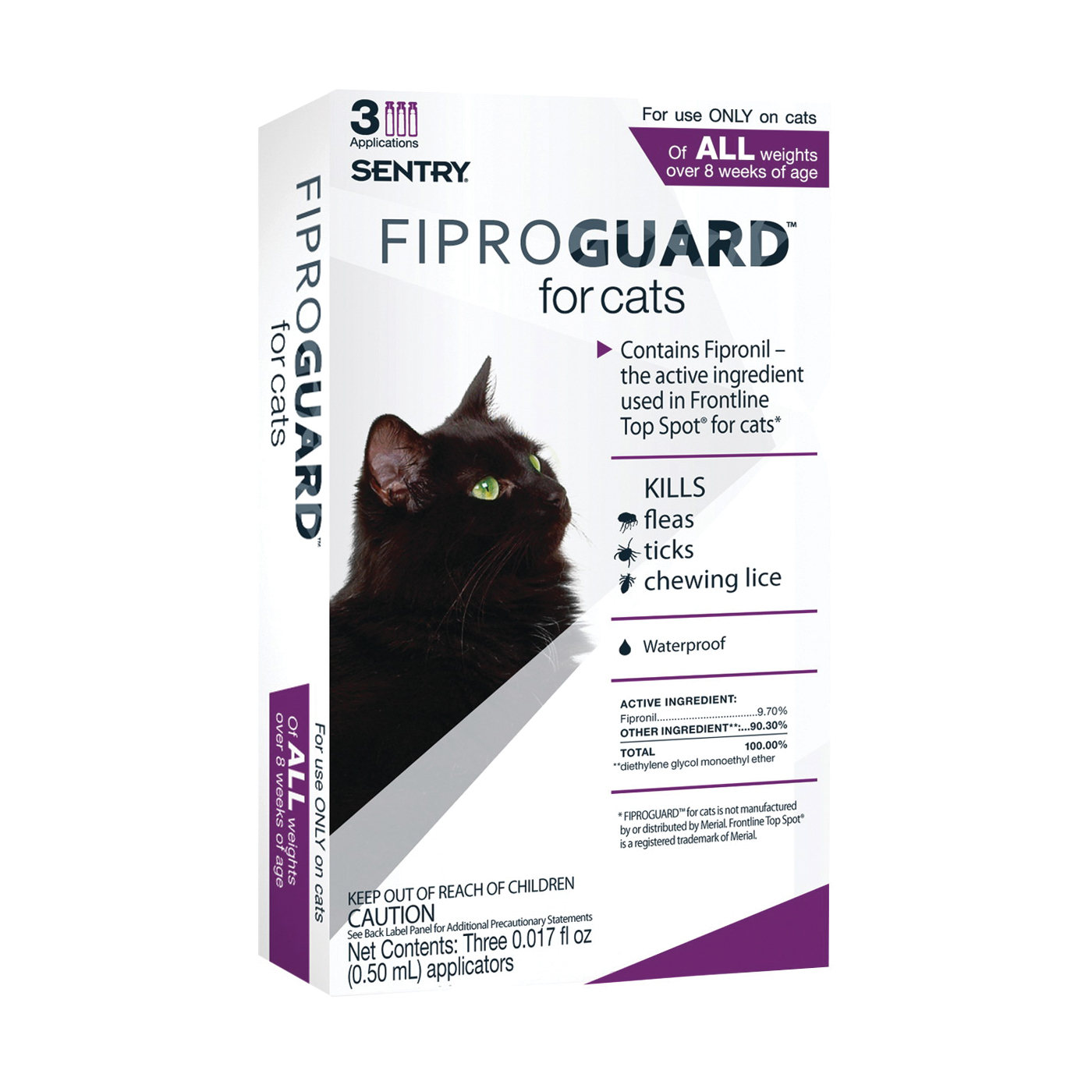 Fiproguard 02954 Flea and Tick Squeeze-On, Liquid, 3 Count