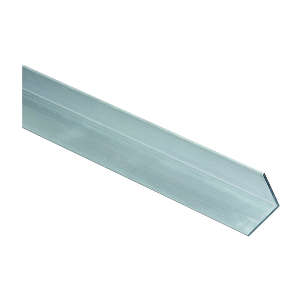 4203BC Series N258-301 Angle Stock, 1 in L Leg, 96 in L, 1/16 in Thick, Aluminum, Mill