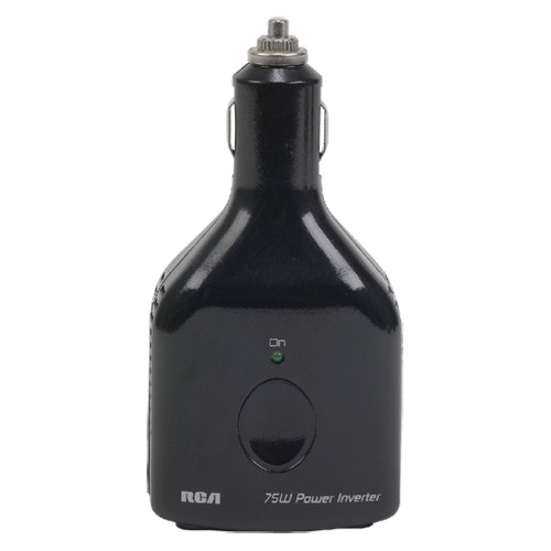 RCA AH615R DC to AC Power Inverter with USB, 12 VDC Input, 110/125 VAC Output, 75 W