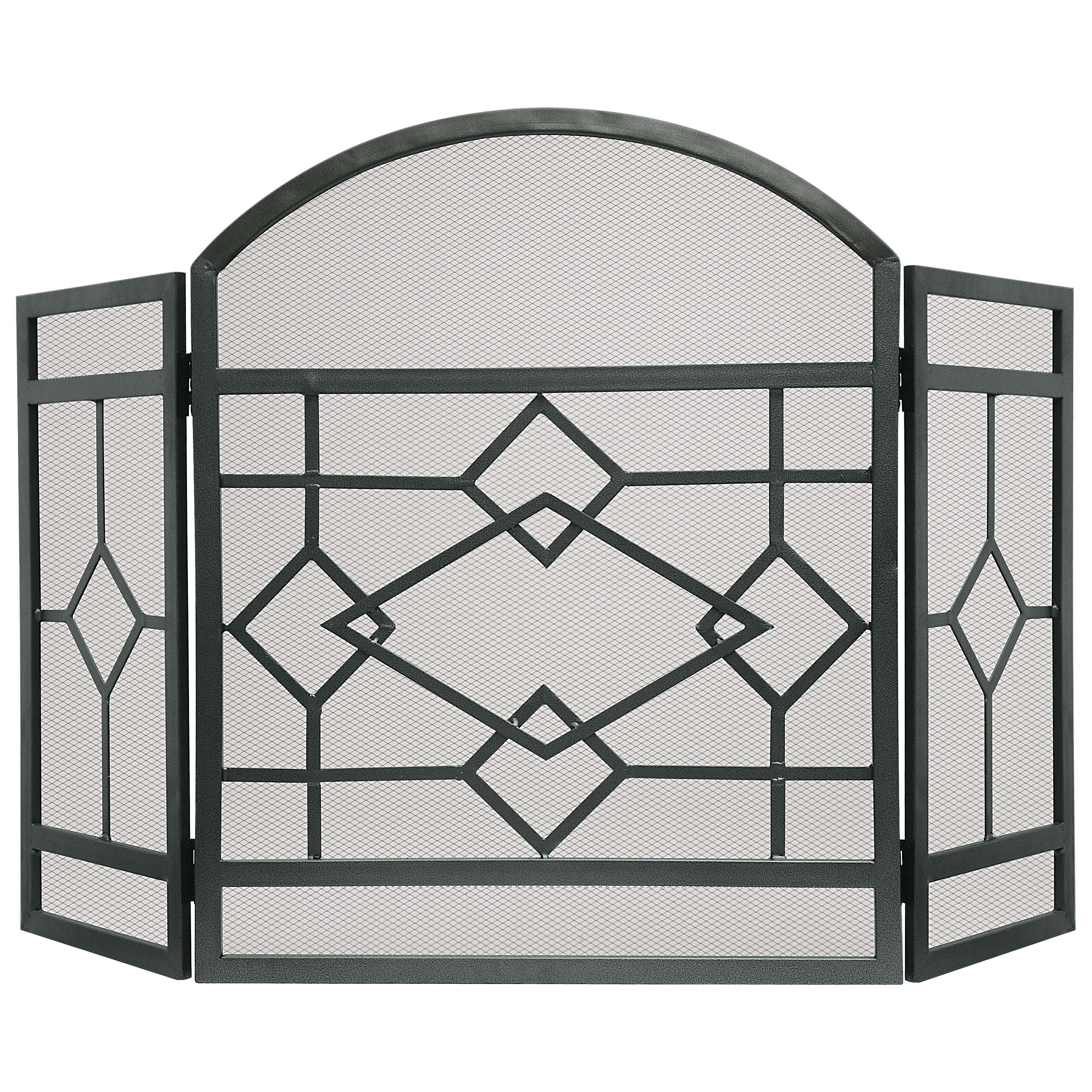 CPO61153NN 3-Panel Fireplace Screen, Nature