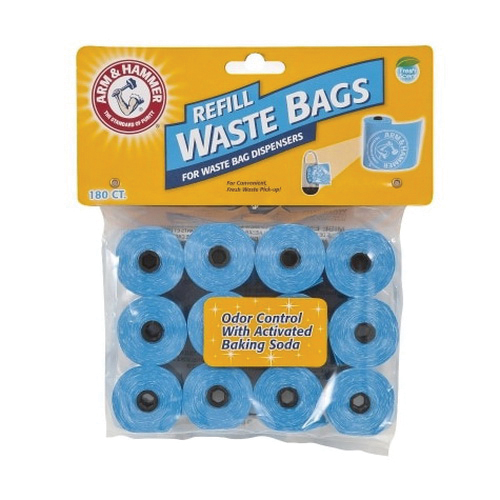 Arm & Hammer 71039 Disposable Waste Bag Refill, Blue