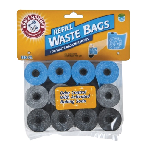 Arm & Hammer 71039 Disposable Waste Bag Refill, Blue