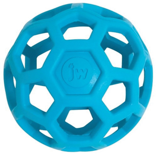 JW 43113 Dog Toy, Jumbo, Hol-ee Roller, Rubber, Blue