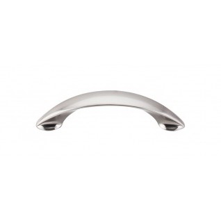 Top Knobs Nouveau II Series M515 Cabinet Pull, 4-13/16 in L Handle, 1-1/8 in Projection, Zinc, Brushed Satin Nickel
