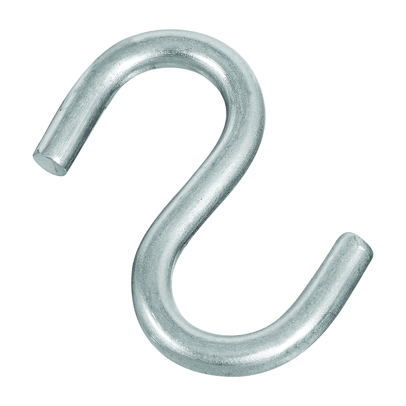 N233-544 S-Hook, 135 lb Working Load, 0.26 in Dia Wire, Stainless Steel, Stainless Steel