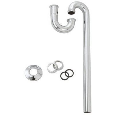 Master Plumber 453-068 Kitchen Floor Drain S-Trap, 1-1/2 in, Tube, Brass, Chrome