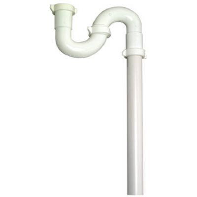 Master Plumber 453-340 Floor Drain Trap, 1-1/4 x 1-1/2 in, Plastic, White