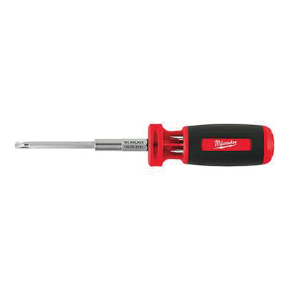 Milwaukee 48-22-2101 Multi-Bit Driver, ECX, Phillips, Slotted Drive, 6 in OAL, Polycarbonate Handle, Straight Handle