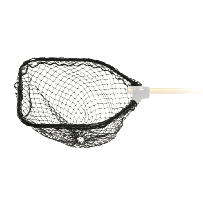 Frabill Sportsman Series 0341-0186 Replacement Net, 14 x 15 in Hoop, Poly, Black, 18 in Handle