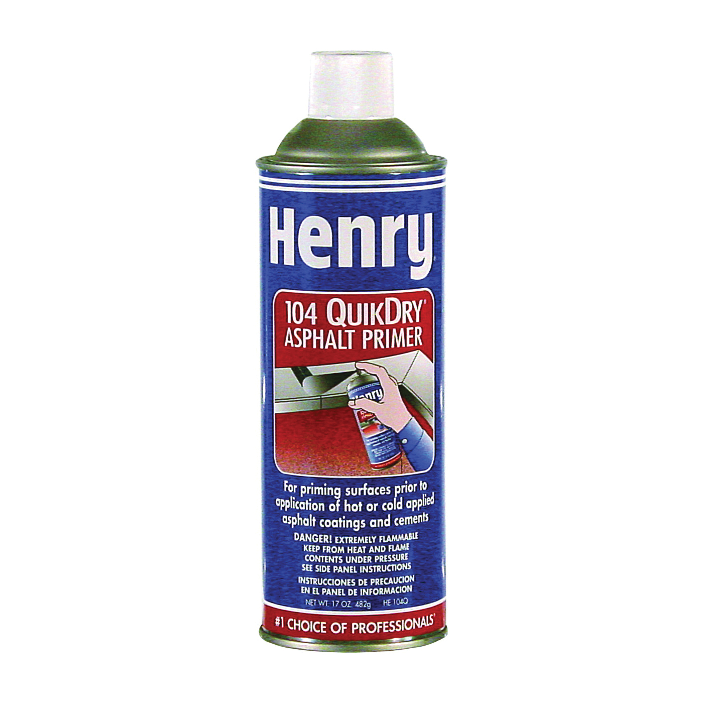 HE104Q027 Spray Primer, Black, 17 oz Can, Liquid