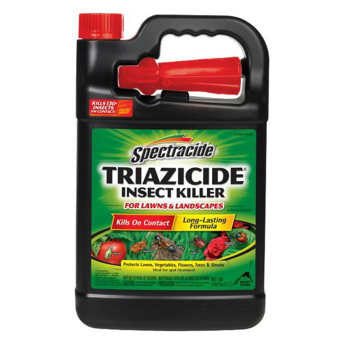 Spectracide Triazicide 10525 Ready-to-Use Insect Killer, Liquid, Spray Application, Landscapes, Lawns, 1 gal Can