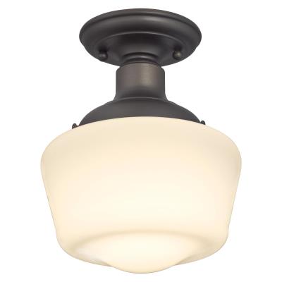 6342200 Ceiling Light Fixture, 120 V, 60 W, 1-Lamp, Incandescent, LED Lamp, Steel Fixture