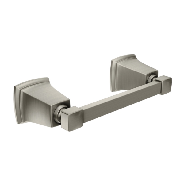 Boardwalk Series Y3208BN Pivoting Toilet Paper Holder, Stainless Steel/Zinc, Brushed Nickel, Surface Mounting