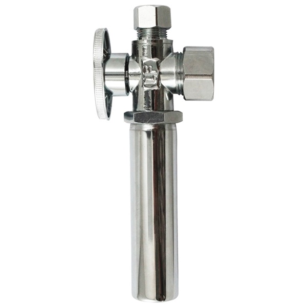 K2622WHALF Angle Valve with Hammer Arrestor, 5/8 x 3/8 in Connection, FIP, 125 psi Pressure, Brass Body